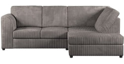 Hepzi Grey Corner Sofa – Grey - Right Hand