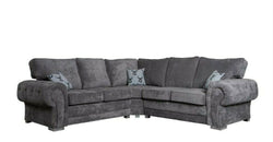 Elsass Grey Corner Sofa – Reversible