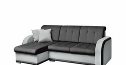 Tillot Grey Corner Sofa Bed –  Graphite & Light Grey - Reversible