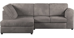 Hepzi Grey Corner Sofa – Grey - Left Hand
