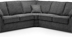 Laura Grey Corner Sofa – Reversible