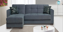 Elga Grey Corner Sofa Bed – Reversible
