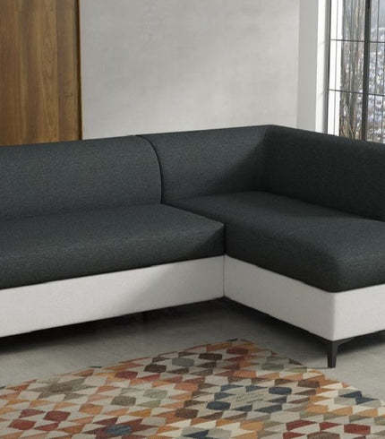 Leather Grey Corner Sofas