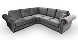 Rita Grey Corner Sofa – Reversible