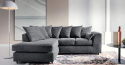 Cutiss Grey Corner Sofa – Left Hand