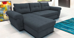 Donner Grey Corner Sofa Bed  – Reversible