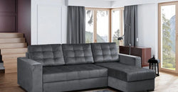 Drees Grey Corner Sofa Bed – Reversible