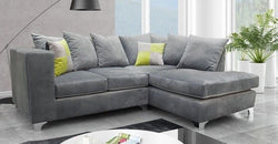 Denaysia Grey Corner Sofa Right Hand