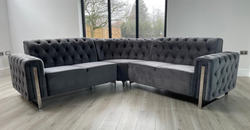 Alley Grey Corner Sofa – Reversible