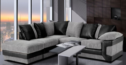 Romellia Grey Corner Sofa – Light Grey - Left Hand