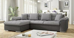 Esser Grey Corner Sofa Light Dark Grey 